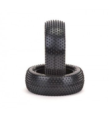 Schumacher 1:10 Mini Pin Front Tyres, -4WD- yellow (2)