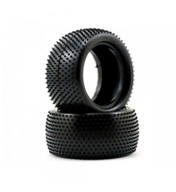 Schumacher 1:10 Mini Pin - Rear Tyres 2,2", Yellow (2)