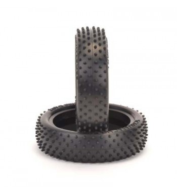 Schumacher 1:10 Mini Dart Front Tyres, -2WD- yellow (2)