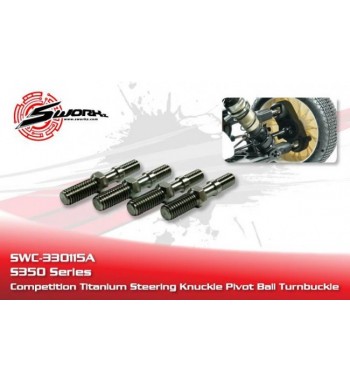 SWORKz S350 SeriesCompetition Titanium Steering Knuckle Pivot Ball Turnbuckle